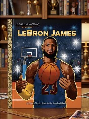 🌸 New A Little Golden Book LeBron James Biography